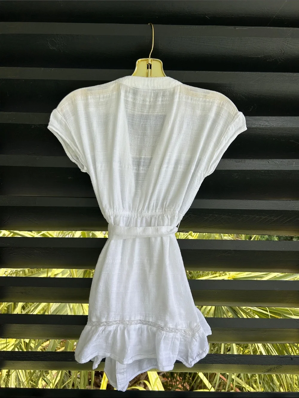 Abercrombie kids White Textured Open Cover-Up